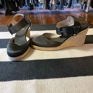 Newport News Satin Espadrilles VINTAGE! Size 7​​​